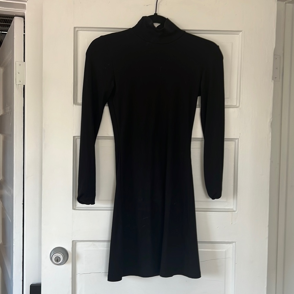 Aritzia Ribbed Turtleneck Mini Dress